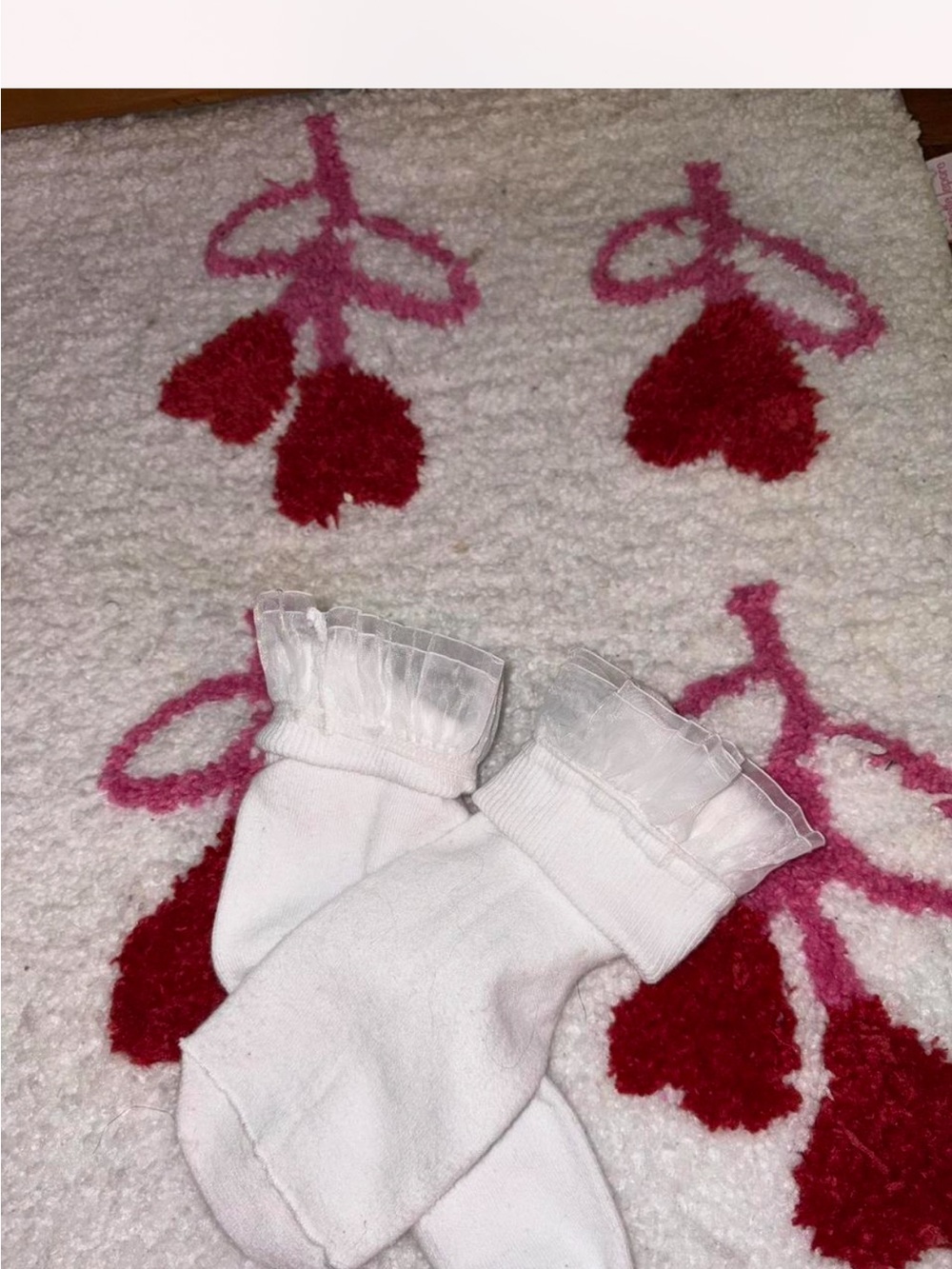 White Ruffle Top Socks - Picture 2 of 2